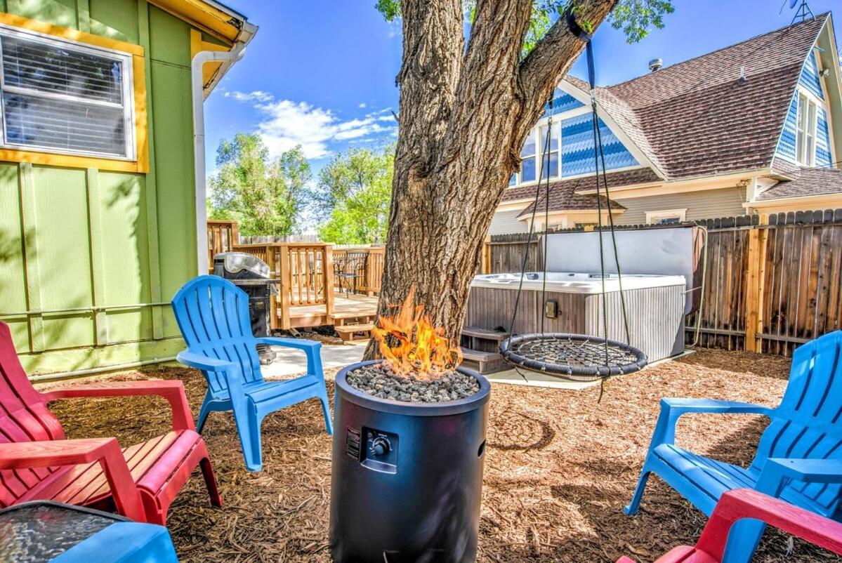 The Vibrant Victorian Hot Tub & Fire Pit In Occ Villa Colorado Springs Exterior photo